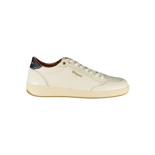 Blauer White Leather Men Sneaker BL-39238-EU40/US7