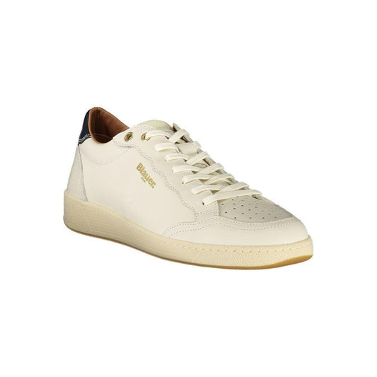 Blauer White Leather Men Sneaker BL-39238-EU40/US7