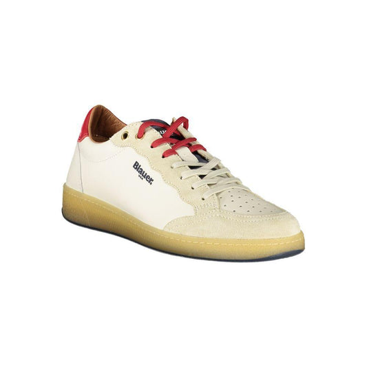 Blauer White Leather Men Sneaker BL-39242-EU41/US8