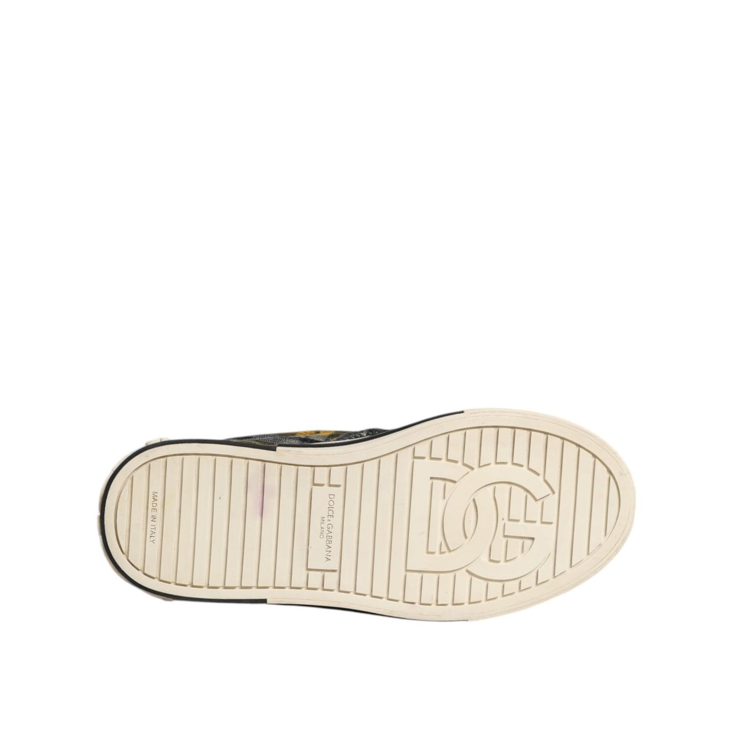 Dolce & Gabbana Multicolor Portofino Tartan Check Sneakers Shoes