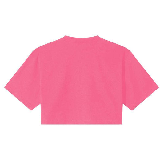 Comme Des Fuckdown Fuchsia Cotton Tops & T-Shirt CO-15812-XS