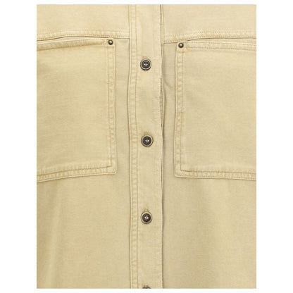 Marant Etoile Beige Cotton Dress Shirt