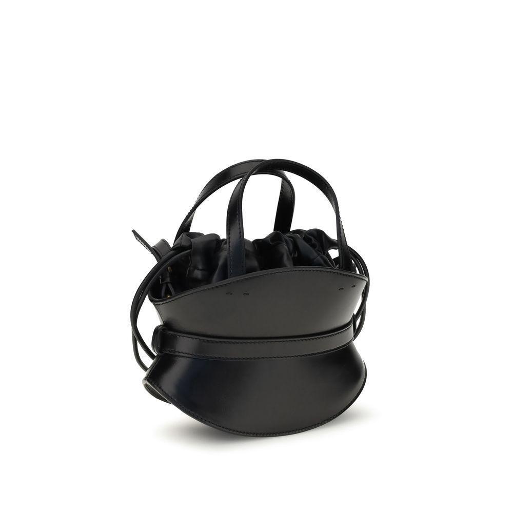 Front view with bag zipped and handles upright.