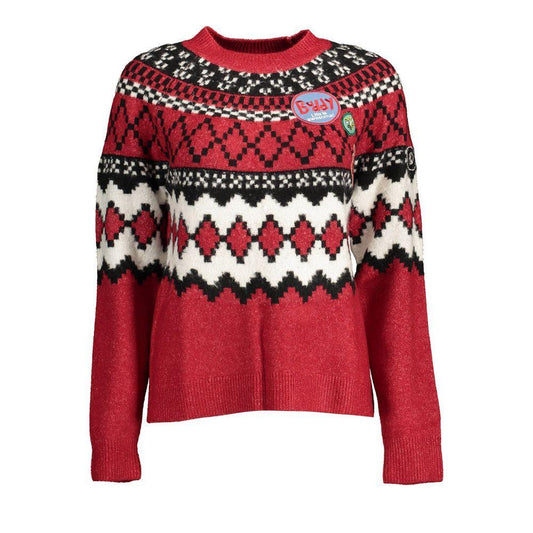 Desigual Red Polyester Sweater DE-14472-S
