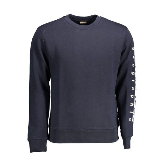Napapijri Blue Cotton Sweater NA-14606-XXL