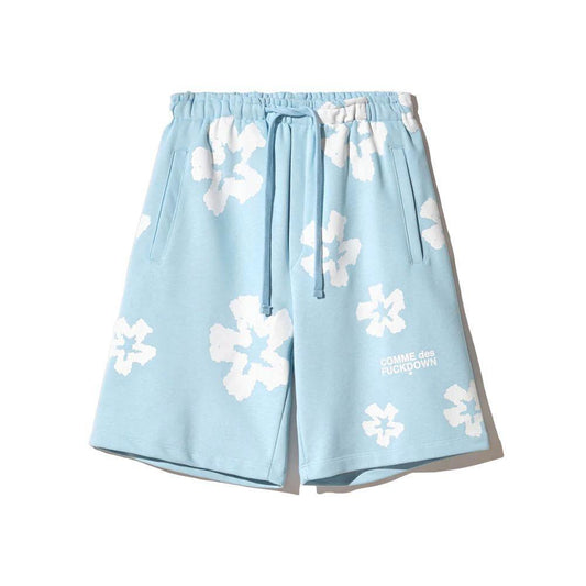 Comme Des Fuckdown Blue Cotton Short CO-15823-L