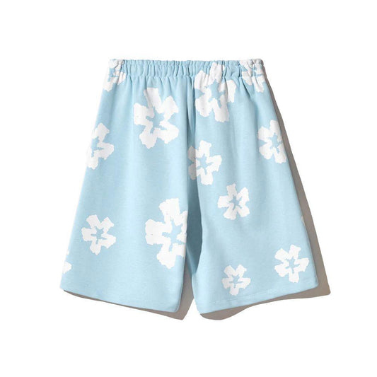 Comme Des Fuckdown Blue Cotton Short CO-15823-L