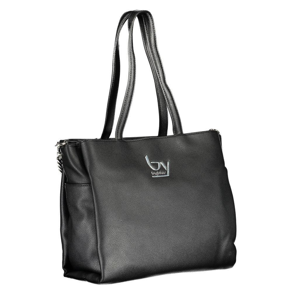 Front view with bag zipped and handles upright.