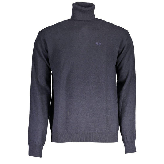 La Martina Blue Wool Sweater LA-17149-L