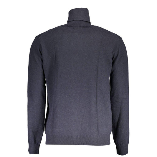 La Martina Blue Wool Sweater LA-17149-L