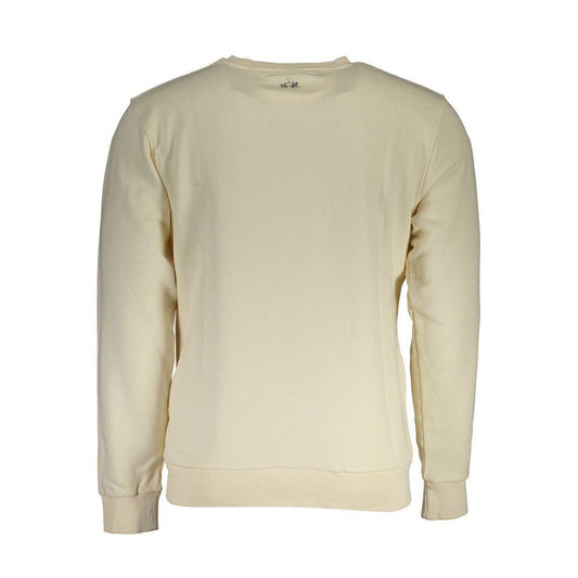 La Martina White Cotton Sweater LA-17162-M