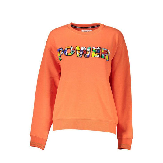 Desigual Orange Cotton Sweater DE-18751-XXL