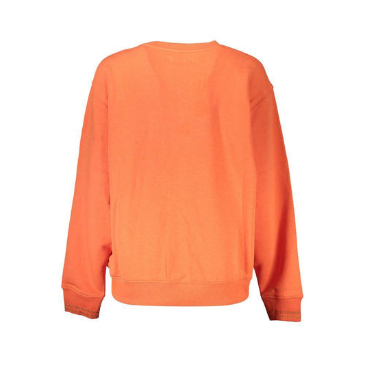 Desigual Orange Cotton Sweater DE-18751-XXL