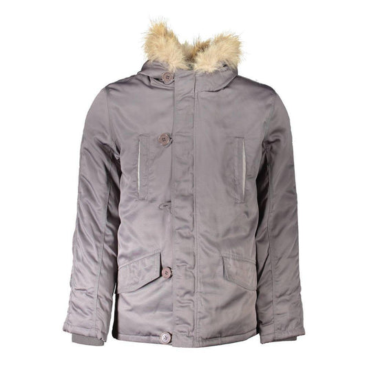 2 Special Gray Polyester Jackets & Coat SP-19947-L