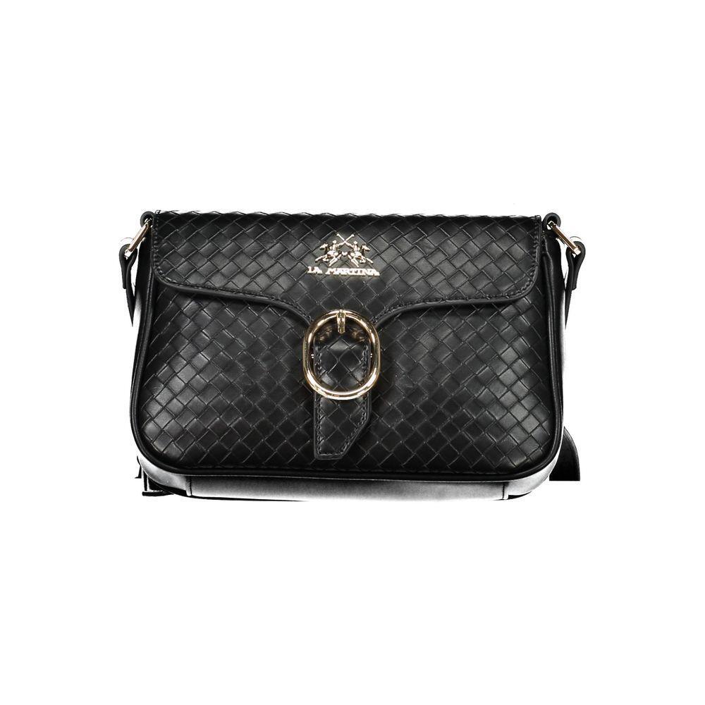 La Martina Black Polyethylene Handbag