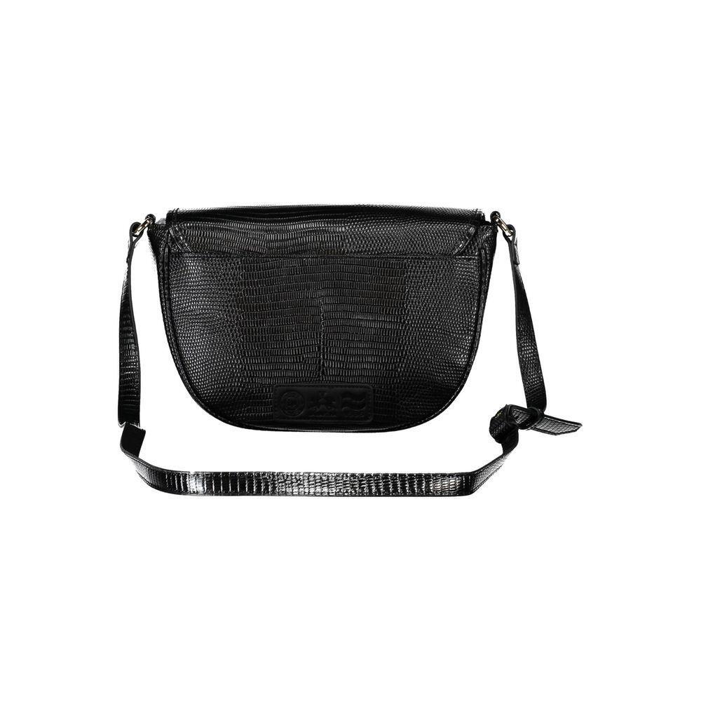 La Martina Black Polyethylene Handbag