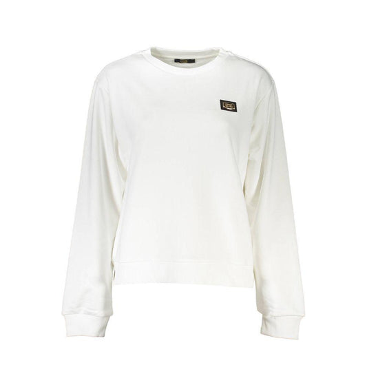 Cavalli Class White Cotton Sweater CA-21204-XS