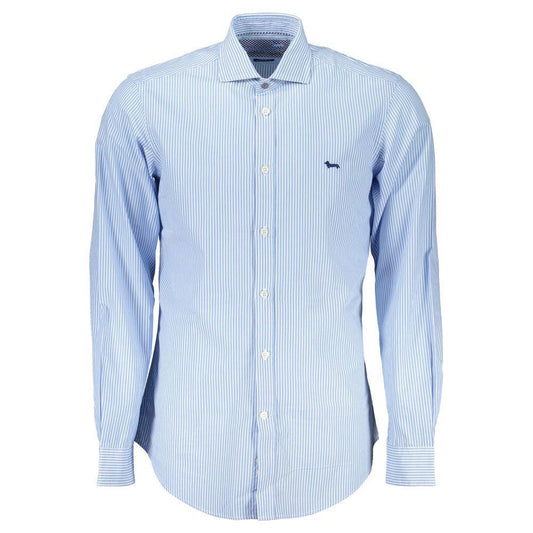 Harmont & Blaine Blue Cotton Shirt HA-23718-XXL