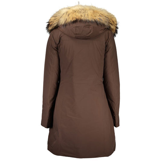 Woolrich Brown Cotton Jackets & Coat WO-24345-L