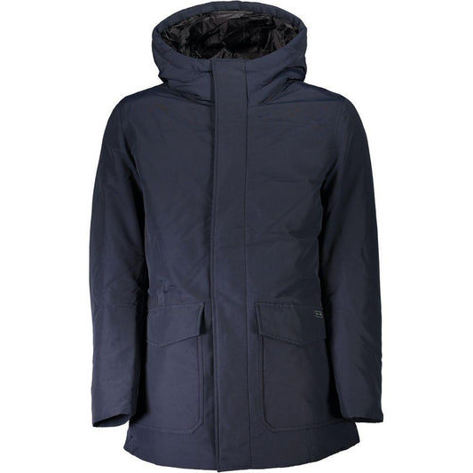 Woolrich Blue Cotton Jacket WO-24360-XXL