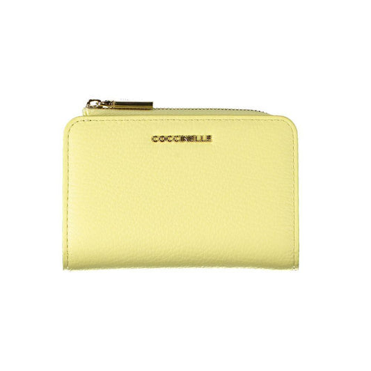 Coccinelle Yellow Leather Wallet CO-29313