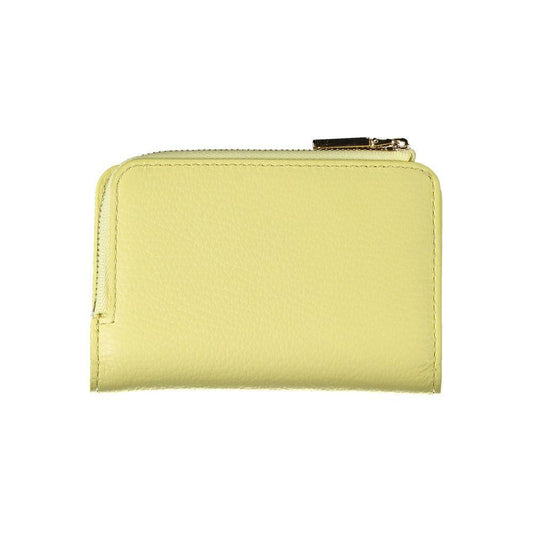 Coccinelle Yellow Leather Wallet CO-29313