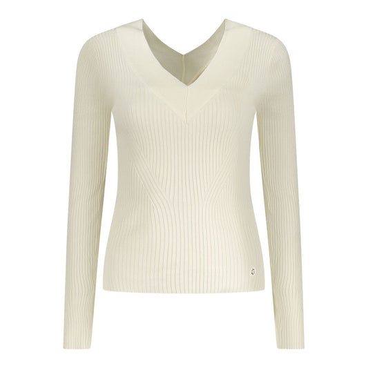 Guess Jeans White Viscose Sweater GU-35102-XS