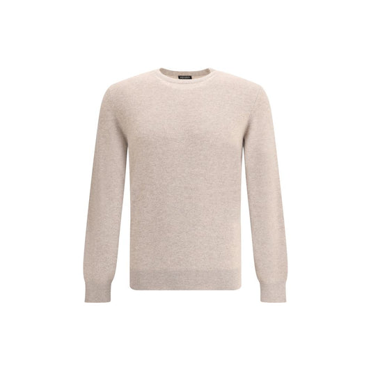 ZEGNA Beige Cashmere Cashmere Sweater