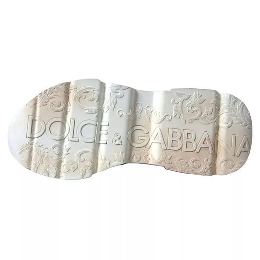 Dolce & Gabbana White Daymaster Hand Painted Sneakers MV5552-39