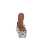 Amina Muaddi Python-patterned Shiona Sandals