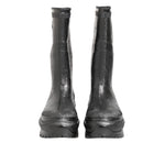 Dolce & Gabbana Metallic Gray Pull On Rain Boots Shoes MV7813-45