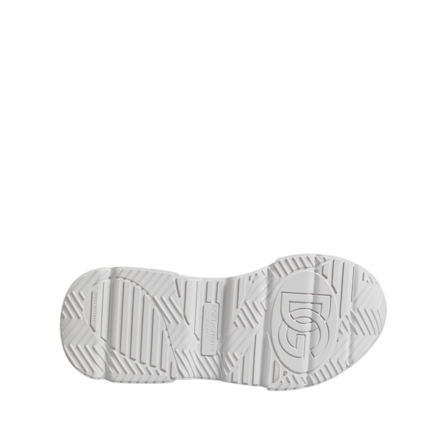 Dolce & Gabbana White Leather Daymaster Low Top Sneakers Shoes