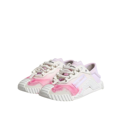 Dolce & Gabbana White NS1 Lace Up Low Top Sneakers Shoes