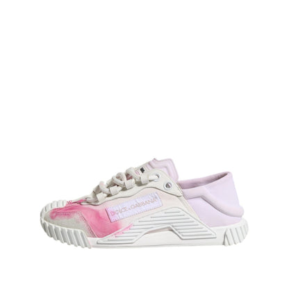 Dolce & Gabbana White NS1 Lace Up Low Top Sneakers Shoes