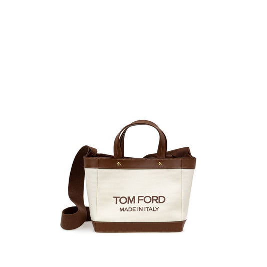 Tom Ford Beige Cotton Tote Bag TOFO-9330661