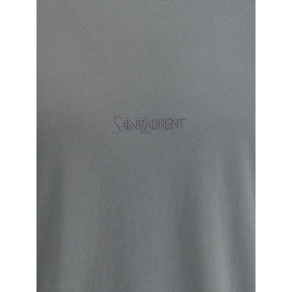Saint Laurent Green Cotton T-Shirt