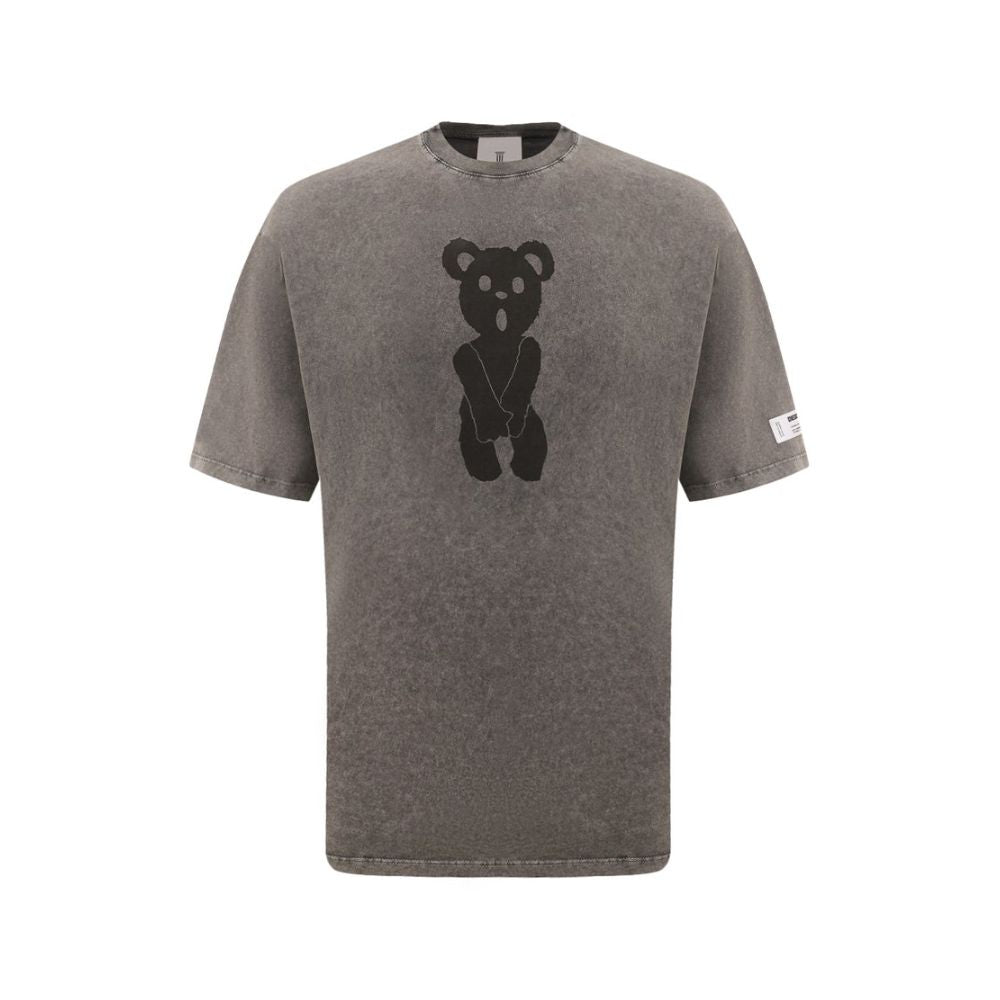 Diego Venturino Gray Cotton T-Shirt