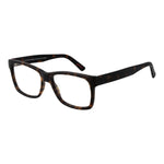 Andy Wolf Brown Unisex Glasses Frame, full-rim acetate, rectangle style with demo lenses, includes branded case.
