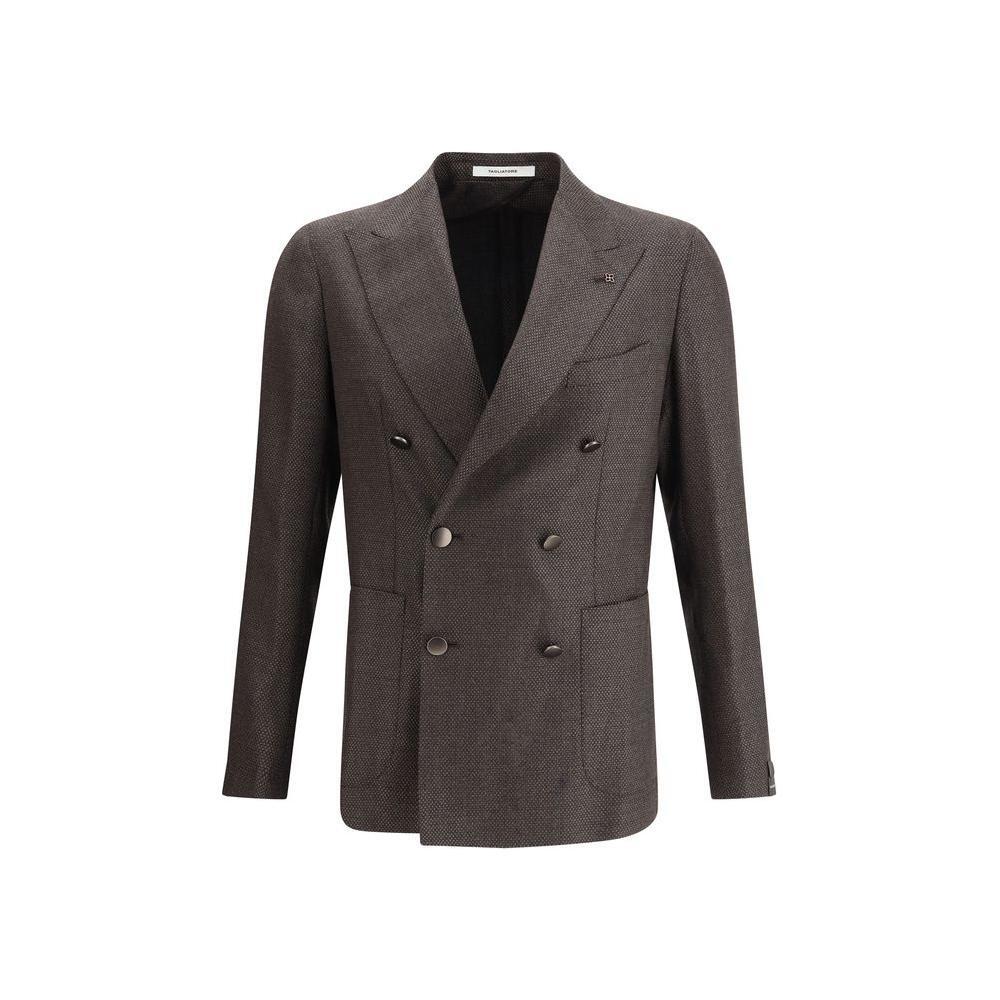 Tagliatore Brown Fleece Wool Clothing