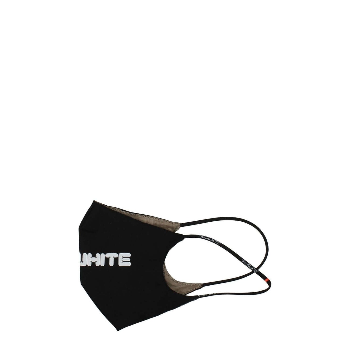 Off-White Black Cotton Facemask with logo design, made of 100% cotton, style casual, MPN OMRG003F21FAB0021001.