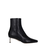 Off-White Black Leather Ankle Boots OF-8547450781961-EU38/US8