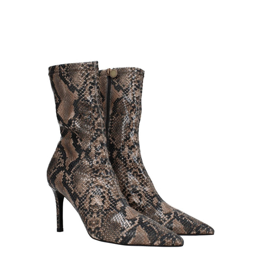 Stella McCartney Brown Leather Ankle Boots ST-8547450913033-EU38/US8