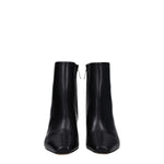 Off-White Black Leather Ankle Boots OF-8547450781961-EU38/US8