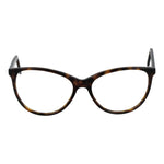 Andy Wolf Brown Unisex Glasses Frame in cat eye style, full-rim acetate, size 55-15-140, with demo lenses and branded case.