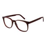 Andy Wolf Brown Unisex Glasses Frame in full-rim acetate with demo lenses. Size 52-17-145. Includes branded case.