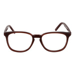 Andy Wolf Brown Unisex Glasses Frame in acetate with full-rim style, featuring panto shape and demo lenses.