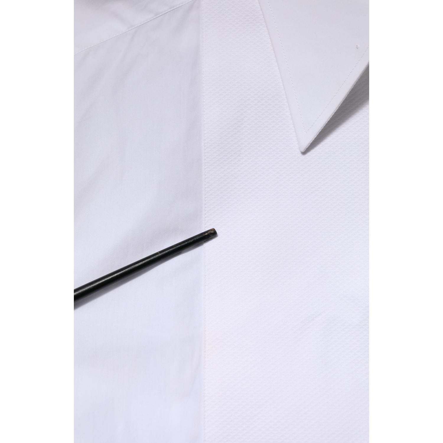 Dolce & Gabbana White Cotton Collared Long Sleeves Shirt Top