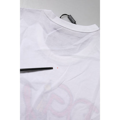 Dolce & Gabbana White DG Loves Moscow Crew Neck T-shirt