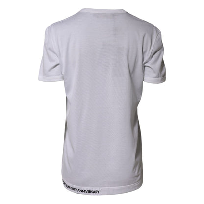 Dolce & Gabbana White DG Loves Moscow Cotton Crew Neck T-shirt