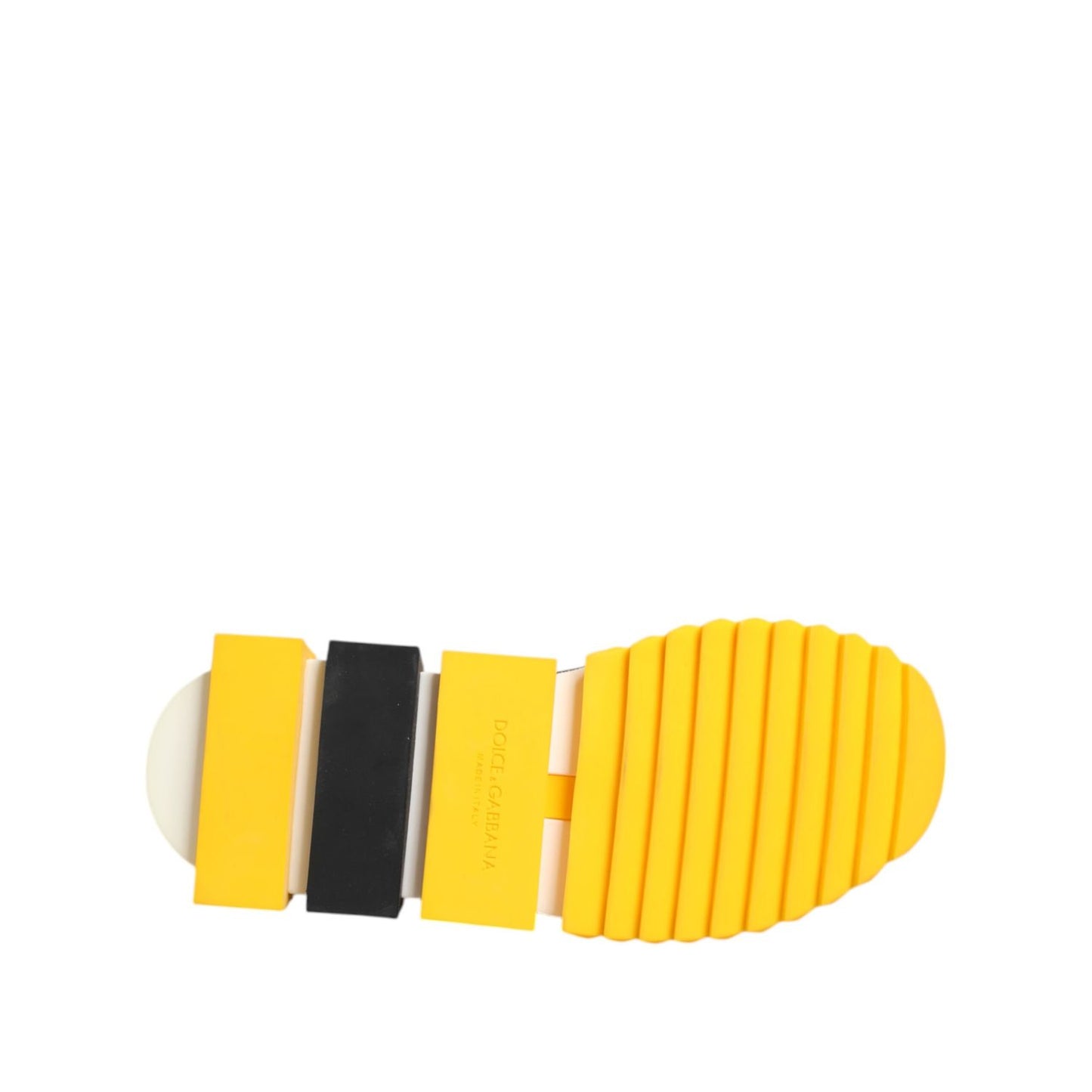 Dolce & Gabbana Yellow Black Sorrento Socks Sneakers Shoes